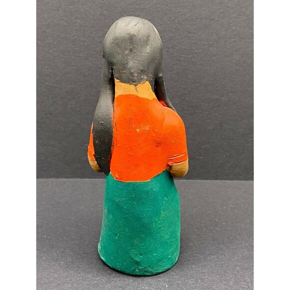 Vintage Dia De Los Muertos Muneca Red Josefina Aguilar Family - Free Shipping - Picture 5 of 5